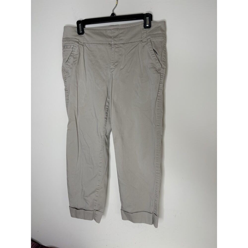 Eddie Bauer Mercer Fit Khaki Pants Womens Size 10 Beige Chino Dress Career